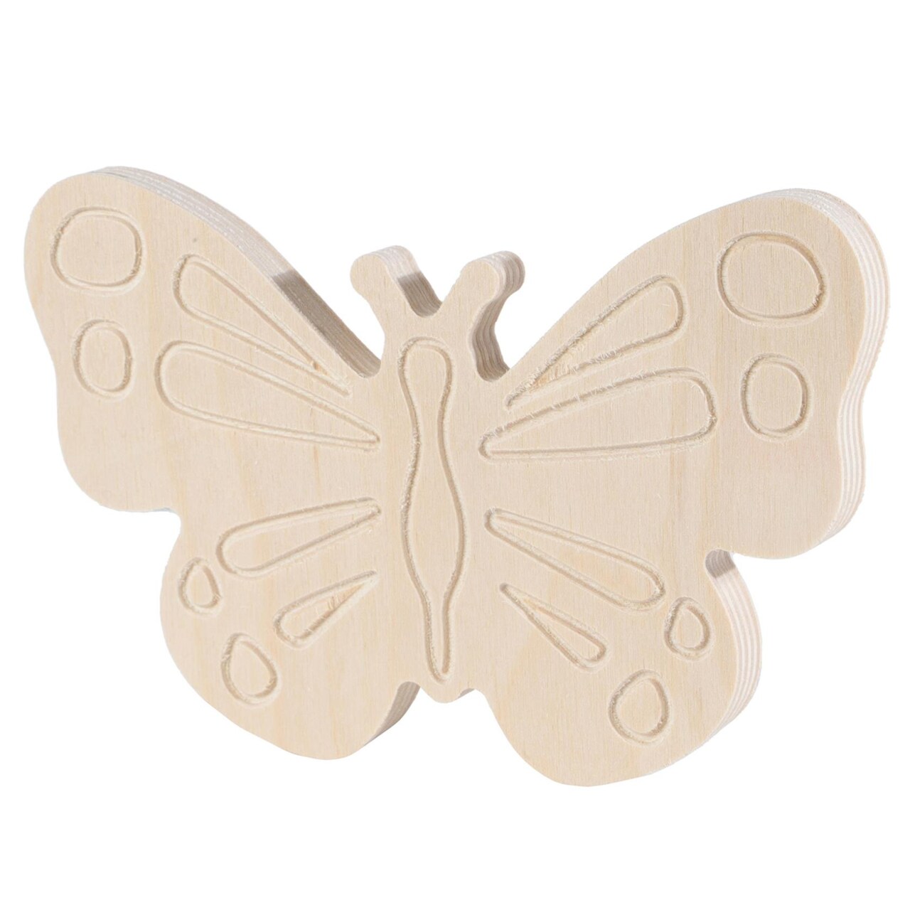 Good Wood By Leisure Arts Shape Lady Butterfly 7"X 4.75"X .5", Wooden Shapes, Wood Shapes, Wooden Shapes Wall Decor, Large Small Shapes For Crafts